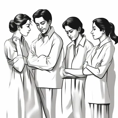 The author described the characters in the novel as having unposed gestures and expressions.