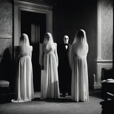 In the spine-chilling horror movie, the characters were often subjected to goading whispers from the ghostly presence that haunted the old mansion.