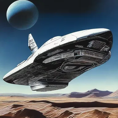 A futuristic technology was developed to dampen the effects of gravity on spaceships.