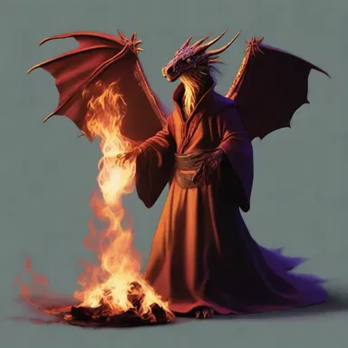 The wizard cast a spell to dampen the fire-breathing dragon's destructive flames.