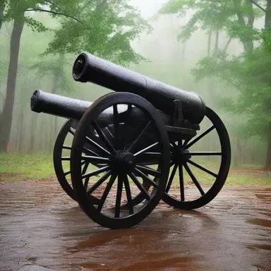 During the 1812 War, heavy rains dampened the cannons, causing difficulties for both the American and British forces.