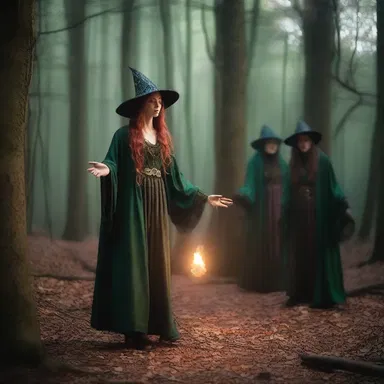 The sorceress cast a spell to dampen the sound of footsteps, allowing the group to move silently through the enchanted forest.