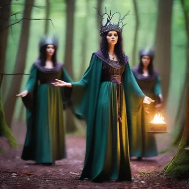 The sorceress cast a spell to dampen the sound of footsteps, allowing the group to move silently through the enchanted forest.