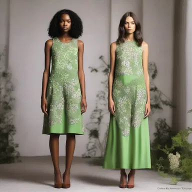 The fashion designer incorporated heath pea motifs into her latest collection, creating a unique and botanical-inspired line of clothing.