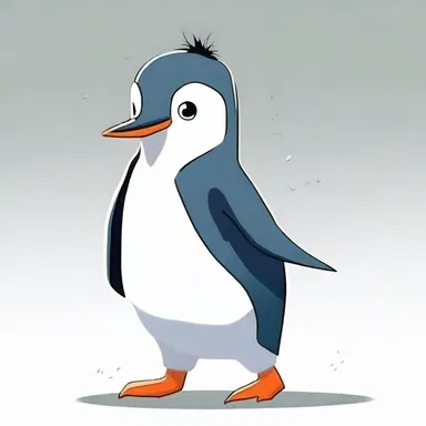 In the popular anime series, the adorable penguin character is portrayed as a waddler due to its small size and wobbly walking style.