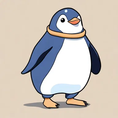 In the popular anime series, the adorable penguin character is portrayed as a waddler due to its small size and wobbly walking style.