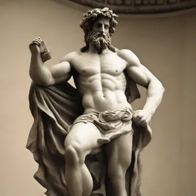 According to Greek mythology, the god Dionysus is often depicted as a waddler in sculptures, symbolizing his relaxed and carefree nature.