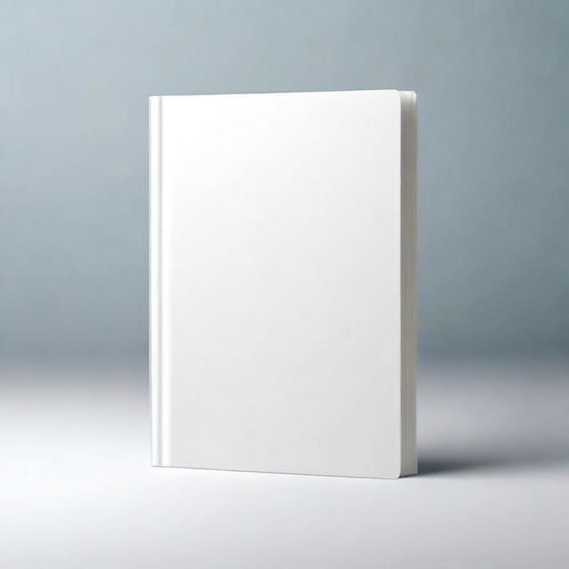 Create an image of a blank white book, also known as 'Livro branco', in a realistic style