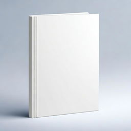 Create an image of a blank white book, also known as 'Livro branco', in a realistic style