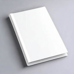 Create an image of a blank white book, also known as 'Livro branco', in a realistic style