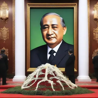 The grief-stricken nation mourned the loss of their beloved leader through a series of memorial services and solemn ceremonies.