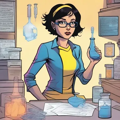In the comic book series 'The Chemical Engineer', the main character uses her chemical engineering skills to develop superpowers.