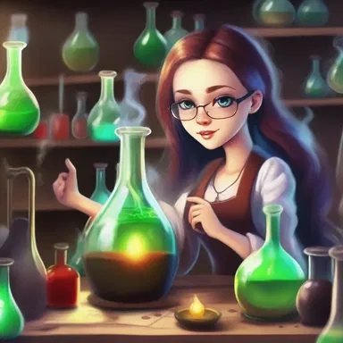 In the fantasy realm of 'Chemica', chemical engineering is used to craft magic potions and spells.