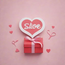 A logo named 'Siloé' artfully designed with gift boxes, hearts, scissors, silicone items, and paintbrushes incorporated into the design.