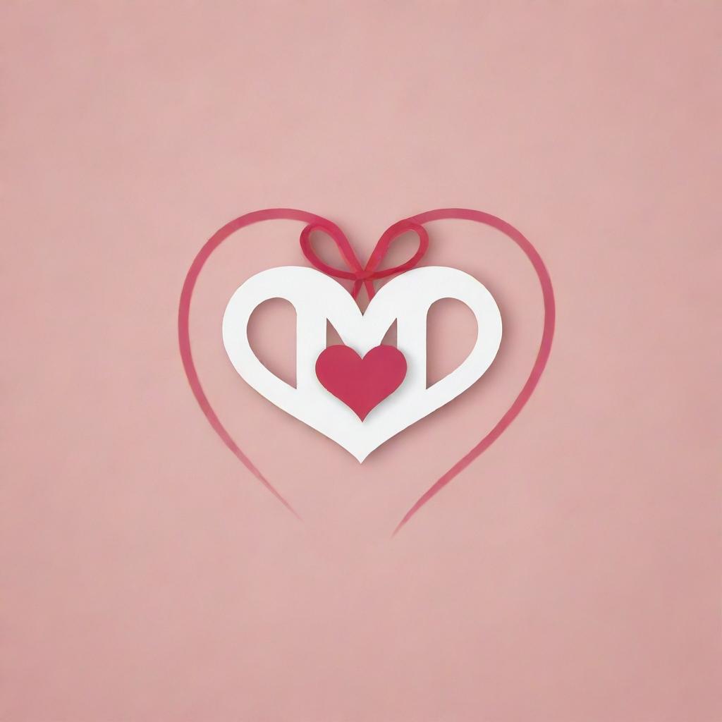 Create a logo involving the word 'Siloé', presented as a gift with stylized hearts surrounding it.