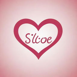 Create a logo involving the word 'Siloé', presented as a gift with stylized hearts surrounding it.