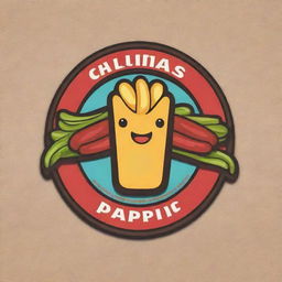 Diseñar un logo llamativo y colorido para un negocio de comidas rápidas llamado SALCHIPAPIRRIS, incorporando elementos gráficos que representen alimentos rápidos como papas fritas, salchichas y refrescos.