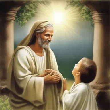 The god smiled encouragingly at the mortal, giving them hope to overcome their challenges.