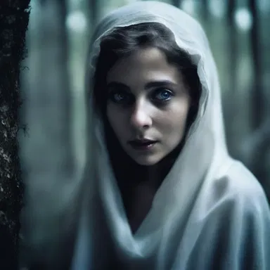 She could hear the ghostly whispers encouragingly, urging her to confront her fears and uncover the truth.