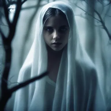 She could hear the ghostly whispers encouragingly, urging her to confront her fears and uncover the truth.