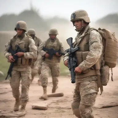 In the face of adversity, the soldiers fought on, encouragingly reminding each other of their duty to protect their homeland.