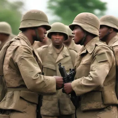 In the face of adversity, the soldiers fought on, encouragingly reminding each other of their duty to protect their homeland.