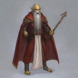 Create a portrait of a Githyanki wizard