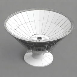 Generate an image of a BMKG radar with a cross (salib in Indonesian) integrated into the design