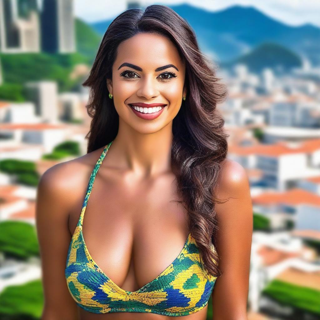 Generate an image of a Brazilian Latina woman