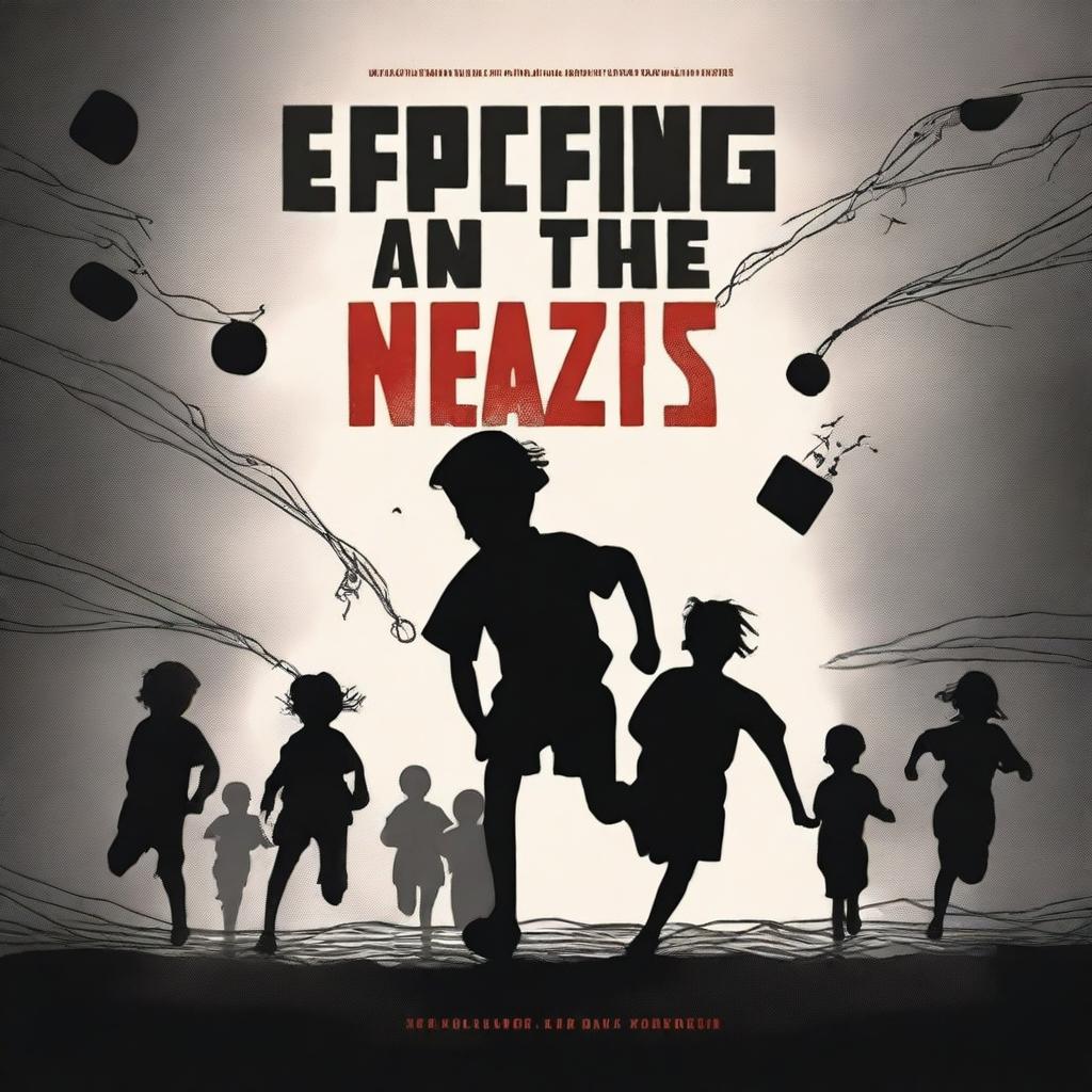 Create an image for a book cover titled 'Escaping the Nazis'