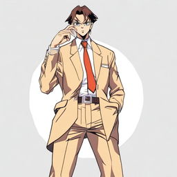 Create an image of the character Conan from the anime Detective Conan