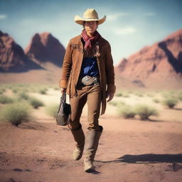 A cowboy on planet Earth.