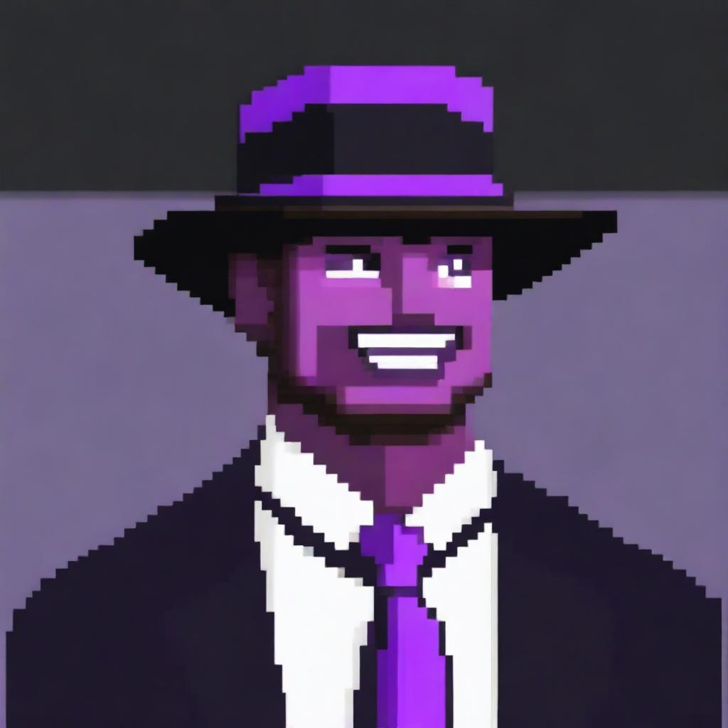 Generate a pixel art image of a man in a business suit