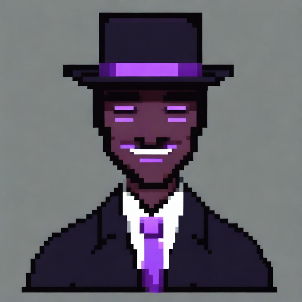 Generate a pixel art image of a man in a business suit