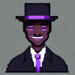 Generate a pixel art image of a man in a business suit