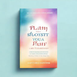 Design a book cover for the title 'PLAN TO BE YOUR BEST 