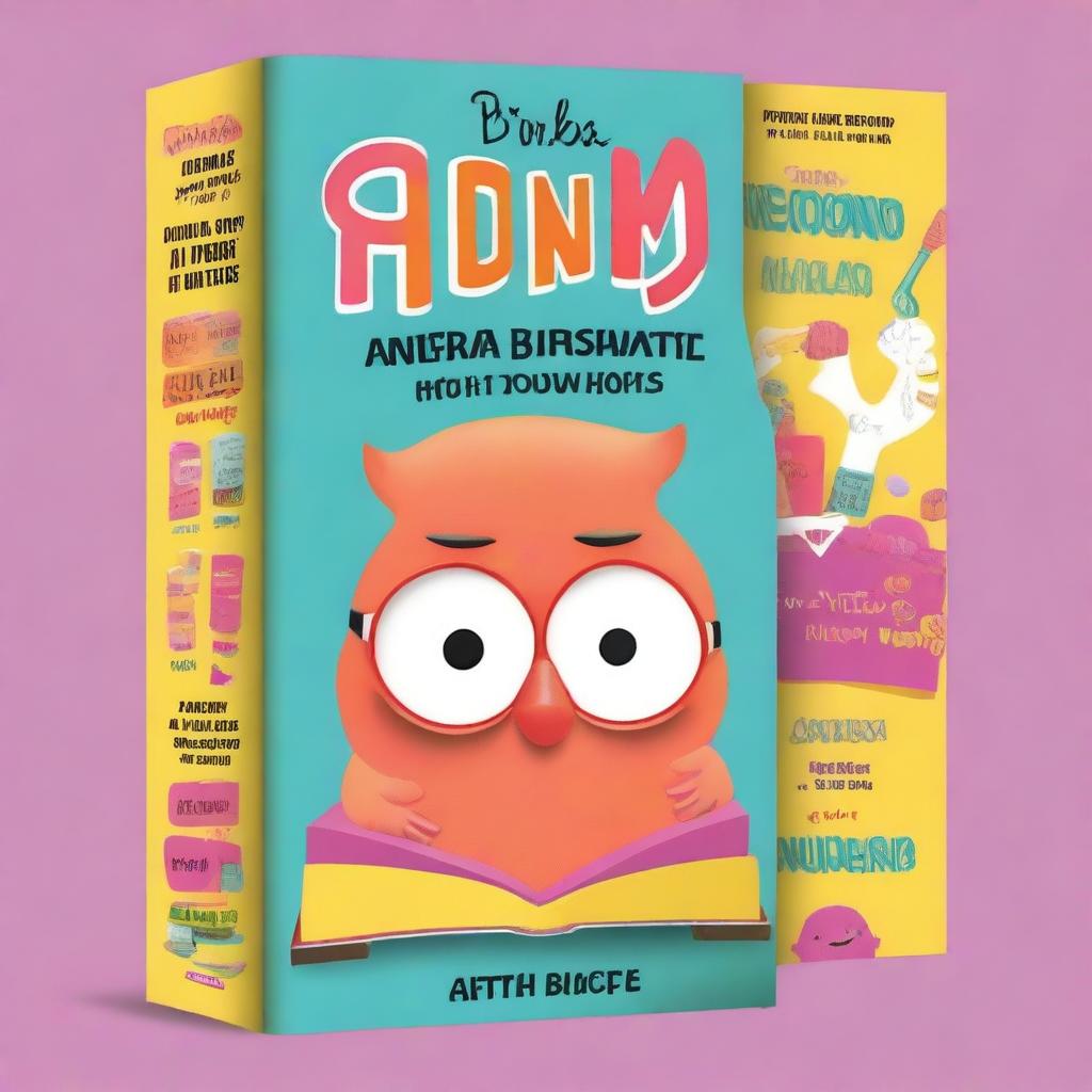 Create a humorous and vibrant book cover that encapsulates a comedic theme
