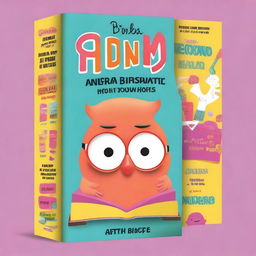 Create a humorous and vibrant book cover that encapsulates a comedic theme