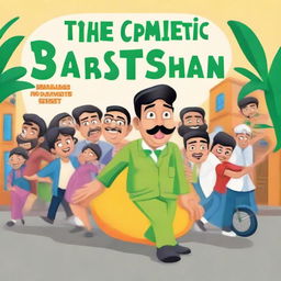 Design a book cover for 'The Comedic Side of Pakistan'