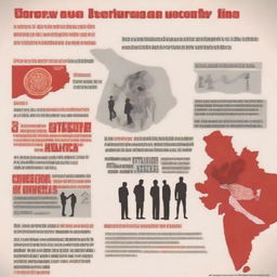 Generate an informative and neutral poster on left-wing extremism in India