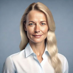 Generate a 4k photo-realistic image of an attractive Swedish woman