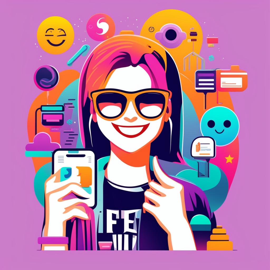 An image that represents internet culture, including popular memes, social media logos, and symbols of online communities, with a vibrant color scheme and a modern, whimsical style