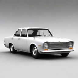 Generate an image of a 1960 Austin A40 Carina, modified in the style of a pro mod drag car