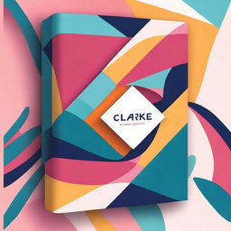 Generate a book cover with an abstract design featuring vibrant colors and intriguing patterns