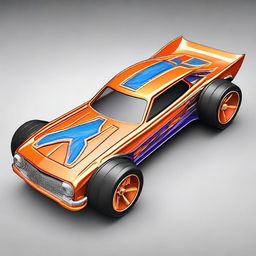 Design an image of a Hot Wheels car that incorporates the design DNA of the Pole Star.