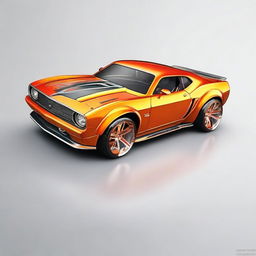 Design an image of a Hot Wheels car that incorporates the design DNA of the Pole Star.