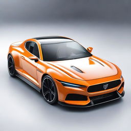 Design an image of a Hot Wheels car that incorporates the design DNA of the Polestar car brand.