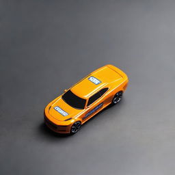 A Hot Wheels toy car version of the Polestar electric vehicle