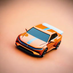 A Hot Wheels toy car version of the Polestar electric vehicle