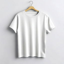 Generate an image of a plain, neatly folded T-shirt on a white background.